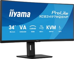 Monitor 34 cali XCB3497WQSNP-B1 VA,UWQHD,1500R,USB-cDock,KVM,95W, 2xHDMI, 1xDP, RJ45,2x5W,21:9
