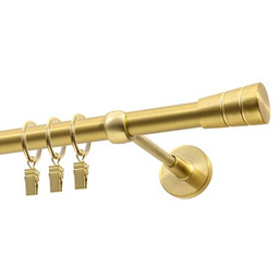 DECASTYL Karnisz Luna pojedynczy 240 cm Mosiądz Satyna