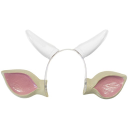 Opaska na głowę krówka z rogami