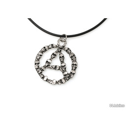 WISIOREK ANARCHIA emo punk czaszka kauczuk anarchia (aj92)