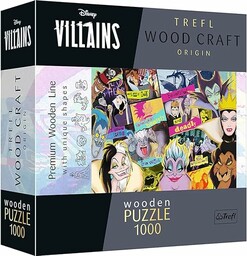 Trefl  Puzzle Drewniane: Disney Villains, Zlot Złoczyńców