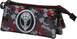 Spiderman Spidercammo -Piórnik Potrójny ECO, Wielokolorowy, 23 x