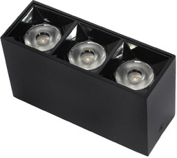 Lampa liniowa natynkowa 9W 3000K czarna 1057 -