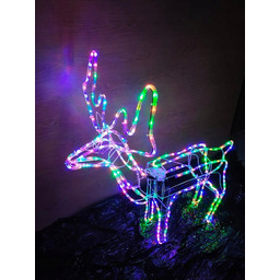 Renifer Led Duży 125 cm XXL Kolorowy