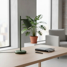 Lampa biurkowa KARBON zielona oliwka SL.1624 - Sollux