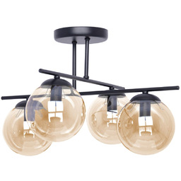 Lampa sufitowa z czterema kloszami K-5161 Delta, nowoczesna,