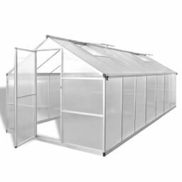 vidaXL Szklarnia, wzmocnione aluminium, 10,53 m