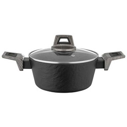 Garnek aluminiowy Japandi z pokrywką 24 cm 3,1