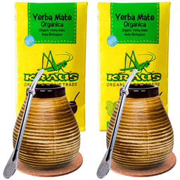 Zestaw DLA DWOJGA Kraus Organica Tykwa Bombilla