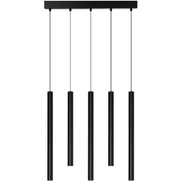 Lampa wisząca metalowa czarna 5-punktowa AZ6314 z serii
