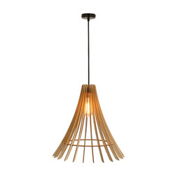 Candellux Ekologiczna lampa wisząca Eco drewniana do kuchni