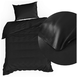 Pościel 140 x 200 2cz Satynova Nova3 Czarny