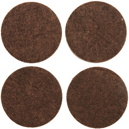 Vorel Podkładki filcowe 40 mm brązowe 74855