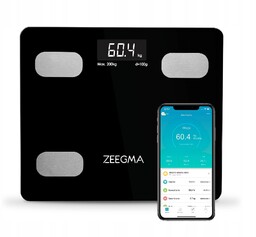 Waga łazienkowa analityczna Zeegma Gewit Black