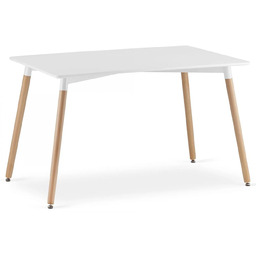 Elior Skandynawski stół do jadalni z drewnianymi nogami