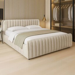 Łóżko tapicerowane z pojemnikiem SFG0167 120x200 Boucle Beż