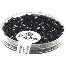 Rayher 1430123 szklane koraliki 2 x 2 mm