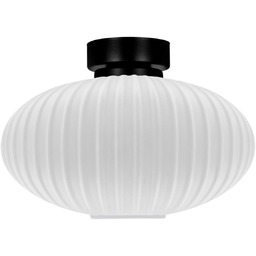 Lampa sufitowa plafon z ryflowanym kloszem Peso K-5671,