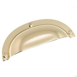 Uchwyt meblowy muszlowy 3158 64 Złoty polerowany