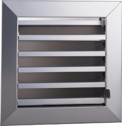 Kratka wentylacyjna zamykana 20x20cm metalowa inox