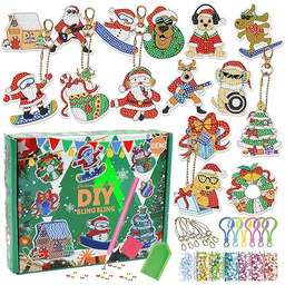 Vecibel SDZSH22101911, 15 sztuk diamentowych zawieszek na Boże