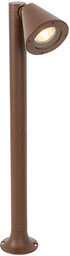 QAZQA Nowoczesny słupek zewnętrzny rdzawy brąz 60 cm
