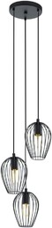 EGLO Lampa wisząca NEWTOWN, 3-ogniskowa lampa wisząca vintage,