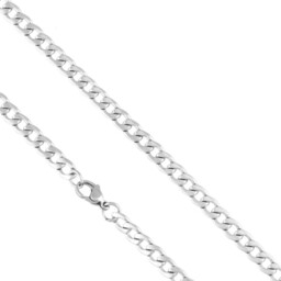 Łańcuszek srebrny splot pancerka 50 cm stal chirurgiczna
