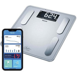 BEURER Waga łazienkowa BF 405 SignatureLine Srebrny