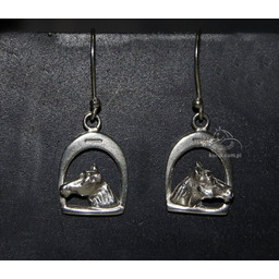 Wróbel Kolczyki wiszące C GŁOWY W STRZEMIONACH