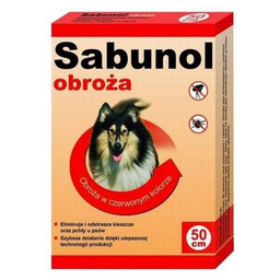 Obroża przeciw pchłom i kleszczom dla psa SABUNOL,