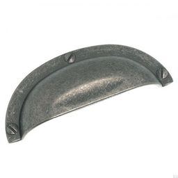 Uchwyt meblowy muszlowy 3158 64 Antyczna czerń