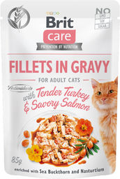 BRIT CARE cat pouch ADULT TENDER turkey/salmon -