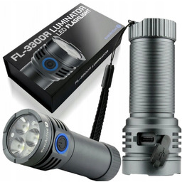 Latarka ręczna Led mocna taktyczna everActive FL-3300R 3x10W