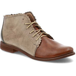 Armodo Brązowe Botki Skórzane Obuwie Damskie