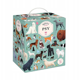 Pieski Puzzle dziecięce Kreatywne ramkowe dla Trzylatka duża