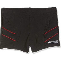 Aqua Speed Chłopięce kąpielówki Andy czarny czarny/czerwony 116