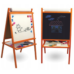 3MTOYS, Duża tablica magnetyczna kredowa 5w1 papier MOP