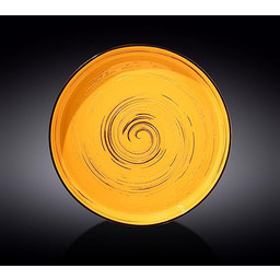 Wilmax WL-669420/A Porcelana okrągły talerz obiadowy, żółty, 28