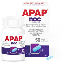 APAP NOC, 50 tabletek -> Odbiór w Żabce!