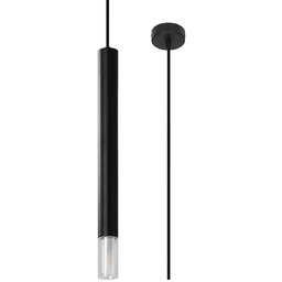 Lampa wisząca WEZYR 1 czarna SL.0960 - Sollux