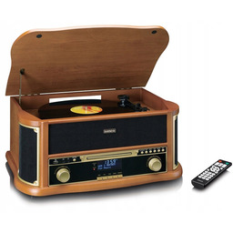 Gramofon Lenco TCD-2571WD CD Bt Fm Usb Aux