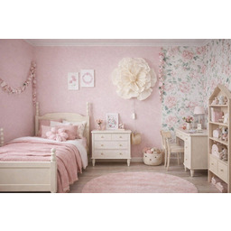 Pakamera Lampka nocna na ścianę kremowy kwiat boho