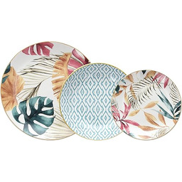Tognana Tropical Rosè, Serwis obiadowy 18 sztuk, porcelana,