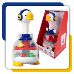 Bączek Zabawka Karuzela z Wirującymi Kuleczkami Kręciołek Kaczuszka