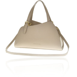 Skórzana beżowa torebka Margerita