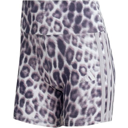 adidas dames Seasonal Essentials Leopard Print Biker Shorts