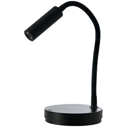 Lampa stołowa metalowa czarna z ładowarką NFC AZ5912