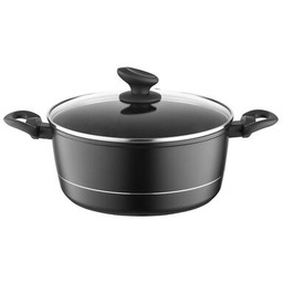 Garnek aluminiowy Delux z pokrywką 26 cm 5,1