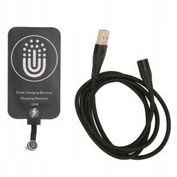 Adapter Bezprzewodowy Qi Odbiornik Ładowania Indukcyjnego Usb C